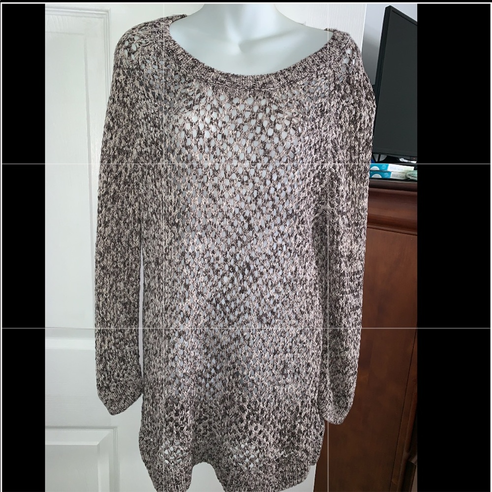 Gap Open Weave Tunic Sweater